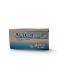 Actein - 愛克痰 600mg 化痰素 呼吸道黏液溶解劑 [Acetylcysteine] 10粒    A0304