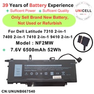 7.6V 6500mAh 52Wh NF2MW Dell NF2MW battery for Dell Latitude 7310 2-in-1 7400 2-in-1 7410 2-in-1 941