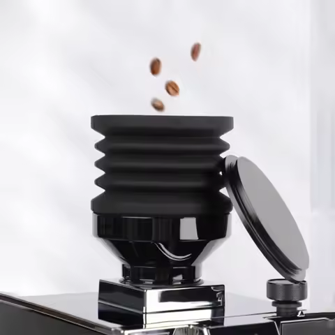 Coffee Grinder Parts, Single Dose and Bellows, ABS Silicone Coffee Grinder, Bean Bin Blowing Cleanin