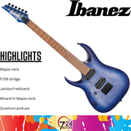 Ibanez Guitar Ibanez RGA42FML-BLF RGA Standard Series Left-Handed Electric Guitar Blue Lagoon Burst Flat 724ROCKS