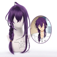 Misscoo Ayase Mayoi Cosplay Wig Game ES Ensemble Stars Long Purple Heat Resistant Synthetic Hair