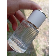 PREMIUM ROUND BOTTLE 30ML CREAM GOLD CAP Screw Perfume Bottle Refillable