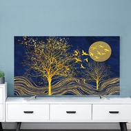 TV Cover All-Inclusive TV Display Protector Modern Universal Curved/Flat LED LCD Tv Dust Cover Non-S