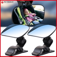METRONIZE ปรับได้ปรับได้ กระจกรถสำหรับเด็ก หมุนได้360 ° การดูแลทารก กระจกมองหลัง สากลสากลสากล เอบีเอสเอบีเอส จอภาพเด็กความปลอดภัยทางจัตุรัส สำหรับเด็กๆ