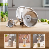304 Stainless Steel Funnel Cooking Oil Funnel Kitchen Filter Strainer Mini Funnel Wide Mouth Metal F