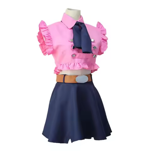 ABC123Anime the Seven Deadly Sins Elizabeth Liones summer cosplay girls pink uniforms party dress d3