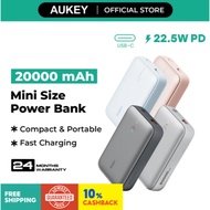 Aukey PB-Y57 Powerbank USB C PD & USB QC3.0 20000mAH Mini Power Bank