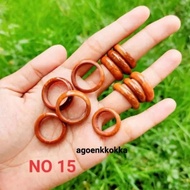 Brown plain round ring size 15 kokka kaukah