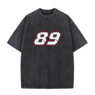 Men's Jorge Martin 89 T Shirts Pure Cotton Top Tees Summer Washed Vintage Short Sleeve T Shirt Round