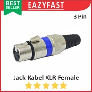 Canon XLR Female Audio Jack 3P Stereo Cable Pin 3P Pin Jack Connector Aux Plug Canare Mic Connector