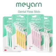 MEYARN 0.6-1.0mm 10Pcs Interdental Brush with Ultra-fine Bristles Ergonomic Handle Orthodontics Toothbrush