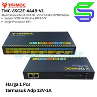 Tarmoc TMC-8SC2E-4A4B-V1 | Media Converter Switch 8FO 2LAN / 8 FO 2 LAN 10/ 100Mbps POE IN 9-57 VOLT