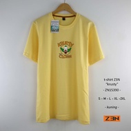 CHANGE Z3N/ MEN'S SHORT-SLEEVED T-SHIRT ZN-15390 YELLOW