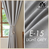BlackPeacock【Ready Stock】Esquisse Series /Soft Thick Velvet Curtain /90–99% Blackout / Langsir Hotel