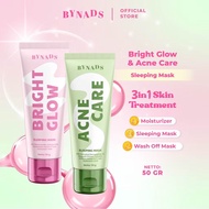 Bynads Bright Glow & Acne Care Sleeping Mask
