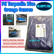 Tarpaulin Canvas Sheet Waterproof Ready Orange & Blue Plastik Canvas Kereta Canvas Lori Canvas