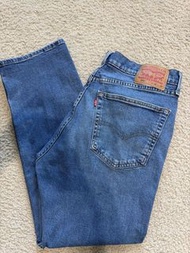 二手 美國購買 Levis Levi‘s 505 Jeans Red  彈性 直腳 Straight 中藍色 牛仔褲  W36 x L30