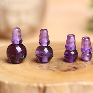 4A Natural Amethyst Budda Quartz Crystal Bead DIY 4A Tee Buddha Head Beads Loose Semi-Finished Jewelry Round Single