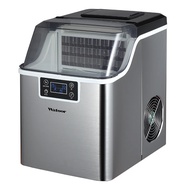 Hicon Countertop Ice Maker Machine 1 Gallon Auto Self-Cleaning Square Ice 44Lbs/24H 24 Pcs Ice Cubes