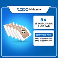 TP-Link Tapo Robot Vacuum Disposable Dust Bag RVA202 (5 Pcs) For Tapo RV30 Max Plus/RV30 Max/RV20 Ma