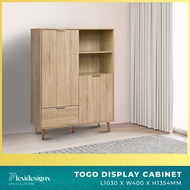 Flexidesignx Display Cabinet 8 Shelves Book Shelf Storage Living Room Furniture - TOGO