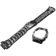 Small Square Circuit Board Titanium Alloy Metal DW5600 5610 Watch Case Strap Watch Accessories Modif
