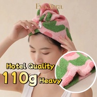 [5-Star Hotel] Double-Sided Long-Staple Cotton Hair Drying Cap 3s Ultra Absorbent Premium Hair Towel