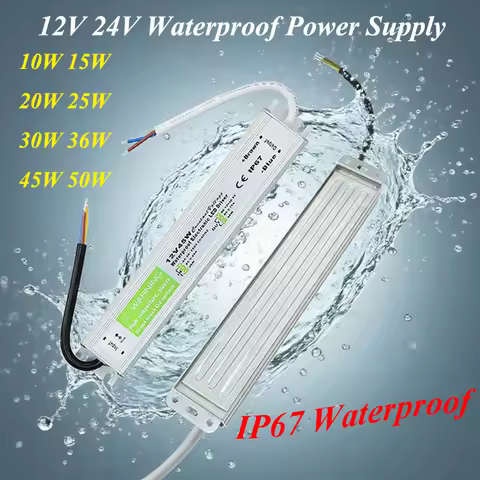 12V 24V Power Supply IP67 Waterproof AC 220V TO DC 12V 24V Switching Power Supplies 10W 15W 20W 24W 
