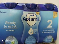 Aptamil no2水奶 200ml 原裝英國進口
