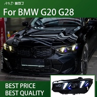 AKD Car For BMW G20 2022-2024 G28 Headlight DRL Hella 12V H7 LED Xenon Bulb Fog Light Car Decoration