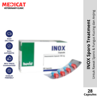 Inox Sporo Treatment | Rawatan Sporo dan Fungus Kucing & Anjing (Full Box - 28 Capsules)