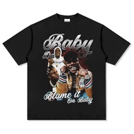 Dababy Blame It On Baby Graphic T-Shirt For All Genders Y2K Hiphop Products Oversized Cotton Casual 
