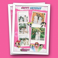 4R Photo frame Gift Photo frame Gift Boyfriend POWERPUFF Table Decoration Wall Decoration [only fram