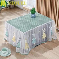 MIQUEL Oven Cover, Rectangle Dust Proof Microwave Dust Cover, Household Breathable Pastoral Style Insulated Tablecloth Kitchen Appliances