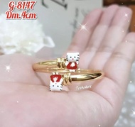 GELANG ALL MODEL ANAK ANAK HELLOKITTY LAPIS EMAS 24K XUPING PERHIASAN TITANIUM ASLI PERHIASAN TITANI