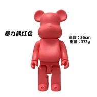bearbrick bearbrick400% Hand-Made Ornaments Red Movable Joint Bearbrick Tide Play Doll Ornaments