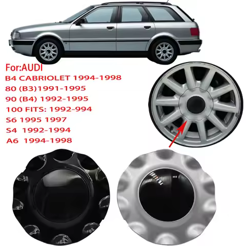 For Audi 80 B4/Coupe/Cabrio Typ 89/100 C4 Nabenabdeckung Wheel Center Hub Caps 4A0601165B