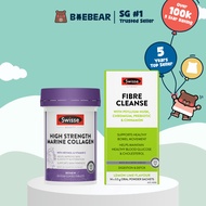 Swisse Combo for Women | Beauty High Strength Marine Collagen | Fibre Cleanse [BaeBear.sg]
