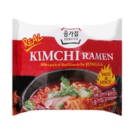 4 packs of Jongga kimchi ramen noodles with 122g pack