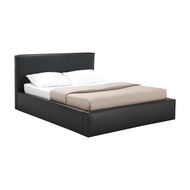 INDEX LIVING MALL เตียงนอน PVC รุ่นคีเนส ขนาด 6 ฟุต - สีดำ