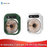 【FAS】-Desktop Water Mist Cooling Fan USB Chargeable 1200MAh Office Mini Table Air Conditioner Adjustable Fan