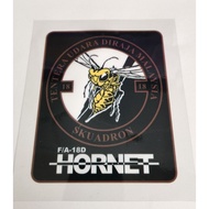 TUDM Skuadron HORNET car sticker