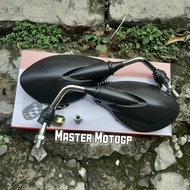 Yamaha x1 mirror chrome stem chrome handle white mirror assy black Standard mirror x1 yamaha chrome 