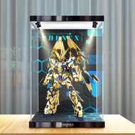 Sesuai untuk Gundam PG Unicorn Phoenix Display Box Figure Soldier Model Kotak Penyimpanan Penutup Ha