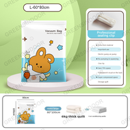 EUNICE Vacuum Bag Storage Organizer High Capacity Suction Compression Pack Plastic Container Store C