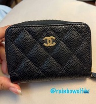 Chanel Card Holder calfskin with gold hardware classic flap / Zip design
