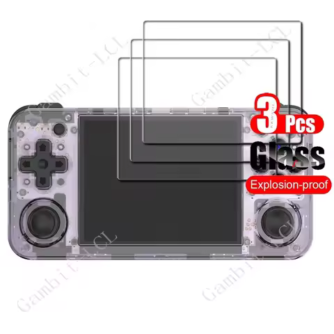 3PCS 9H Tempered Glass For ANBERNIC RG35XX H 3.5" Protective ON ANBERNICRG35XXH RG35XXH RG 35XXH Scr