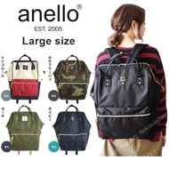 Nekokissbag Anelloแท้100% Canvas Backpack Large size กระเป๋าเป้สะพายหลัง ไซส์ใหญ่สุด รุ่นผ้า Canvas