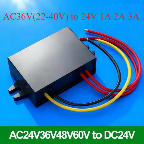AC24V to DC 24V AC36V(22-40V) to 24V 1A 2A 3A voltage reduction module IP68 waterproof rating AC-DC 