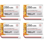 4pcs 3.7V 250mAh Lithium Polymer Battery 1S 1C 402030 Rechargeable Batteries with Protective Board a
